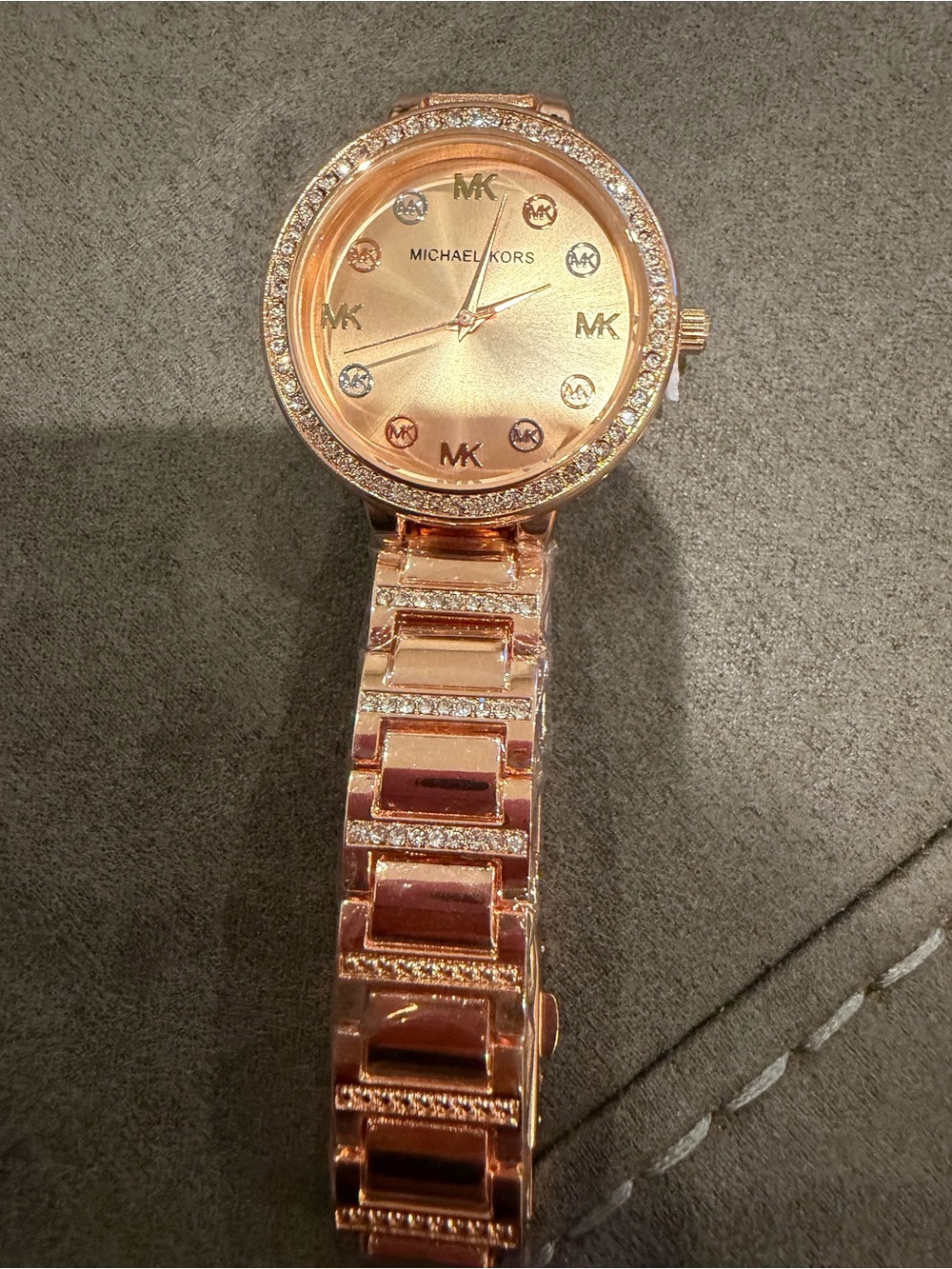 Michael Kors Rose Gold Crystal Bracelet Watch